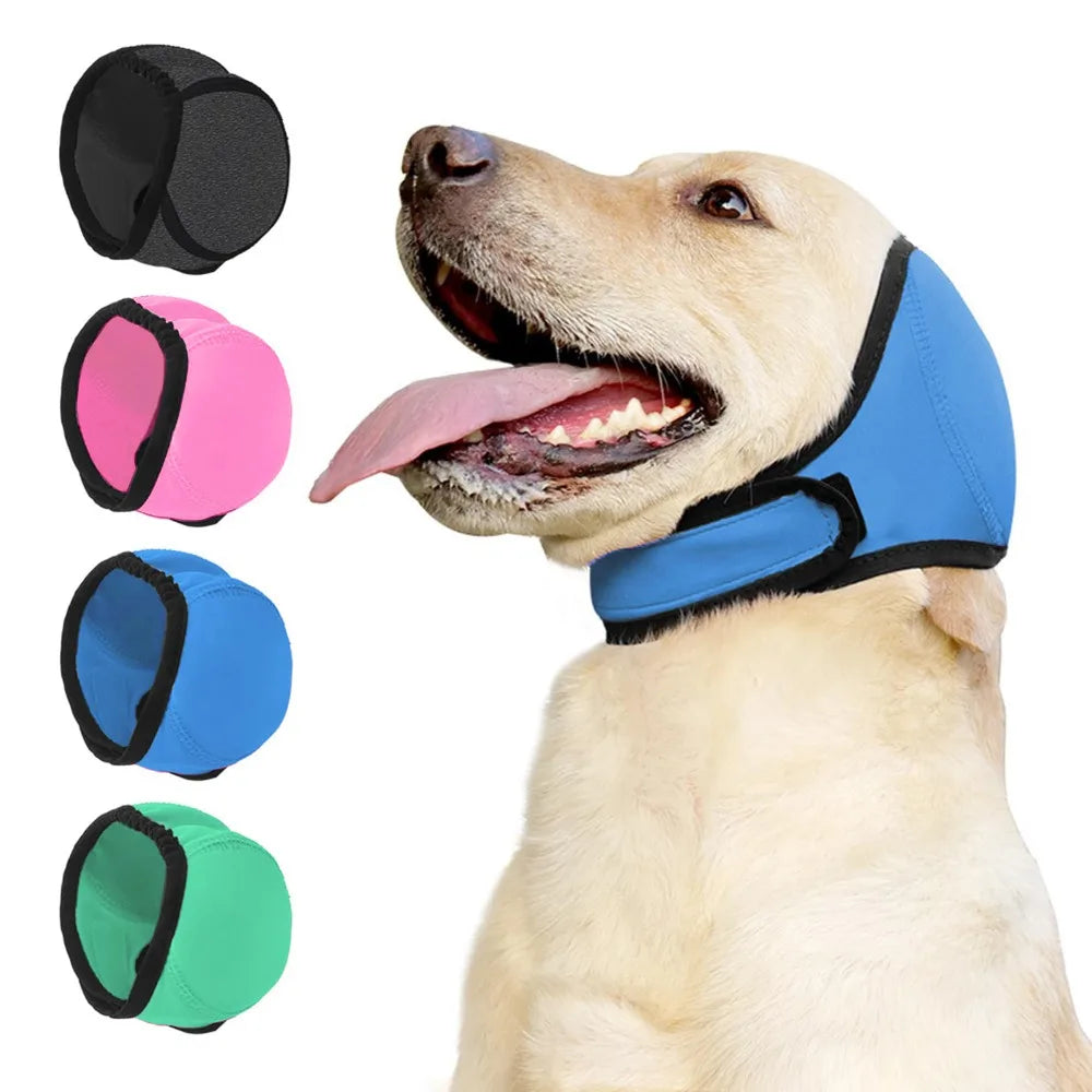 Dog Ear Covers Noise Reduction Hearing Protection Waterproof Dog Calming Earmuff Anti-Noise Shock Proof Pet Headcover