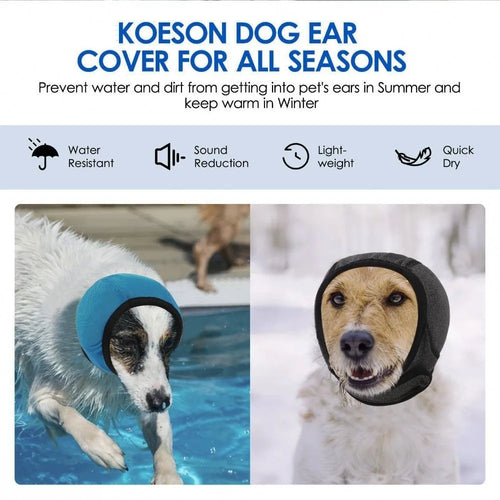 Dog Ear Covers Noise Reduction Hearing Protection Waterproof Dog Calming Earmuff Anti-Noise Shock Proof Pet Headcover